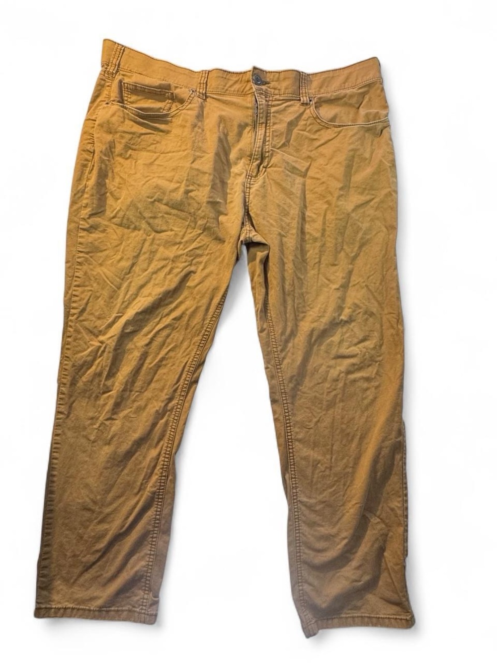 Denali Men Cotton Blend Straight Leg Pants Tan 38x30 Casual Work Chino Normcore